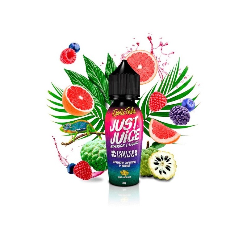 Longfill Just Juice Exotic Fruits 20/60ml - Cherimoya Grapefruit and Berries | Eliq Vapoteur