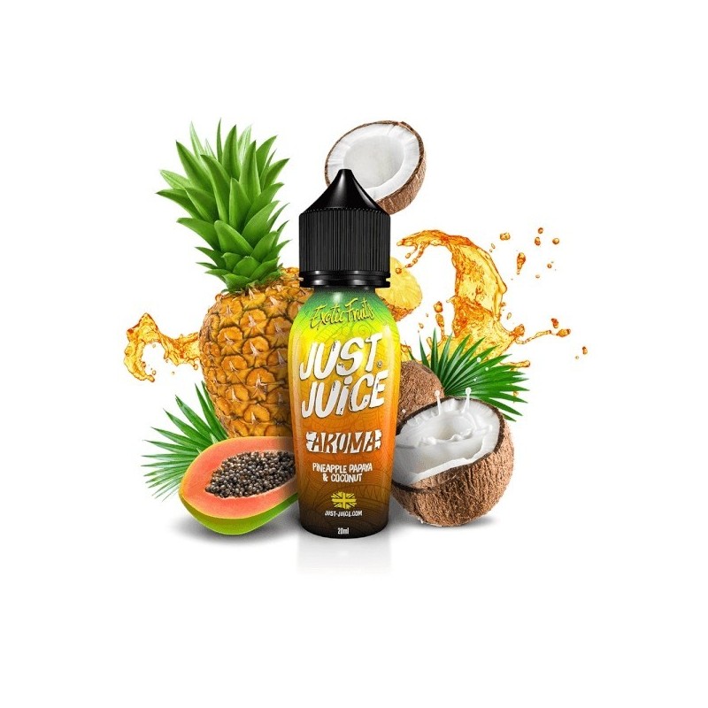 Longfill Just Juice Exotic Fruits 20/60ml - Papaya Pineapple Coconut | Eliq Vapoteur
