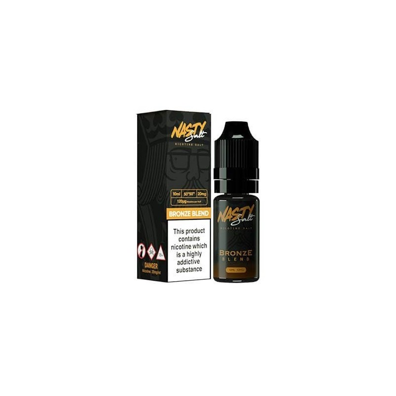 Liquid Nasty Salts 10ml - Bronze Blend 20mg | Eliq Vapoteur