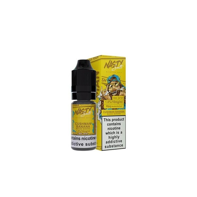 Liquid Nasty Salts 10ml - Cush Man Banana 20mg | Eliq Vapoteur
