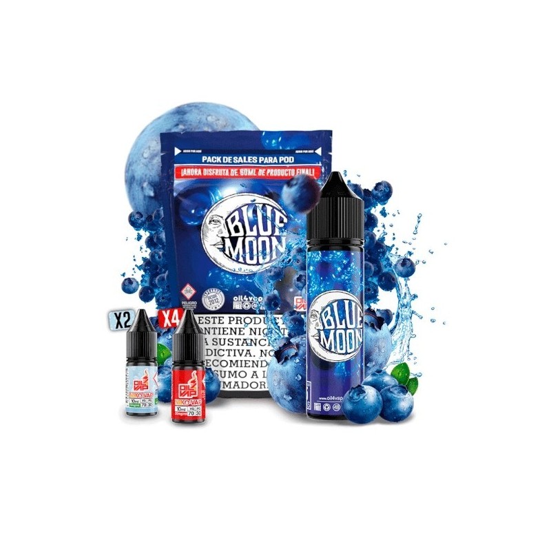Longfill Oil4vap (Pack) 16/60ml - Blue Moon | EliqVapoteur