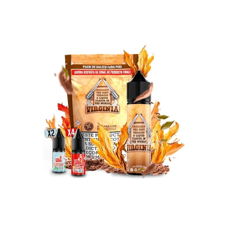 Longfill Oil4vap (Pack) 16/60ml - Virginia | Eliq Vapoteur