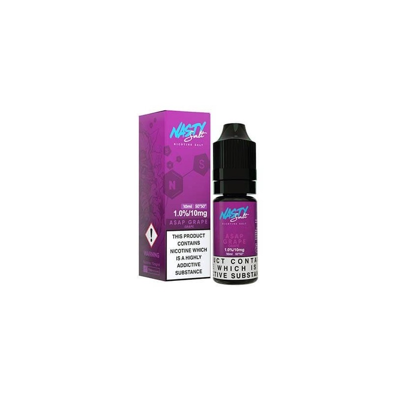 Liquid Nasty Salts 10ml - Grape 20mg | Eliq Vapoteur