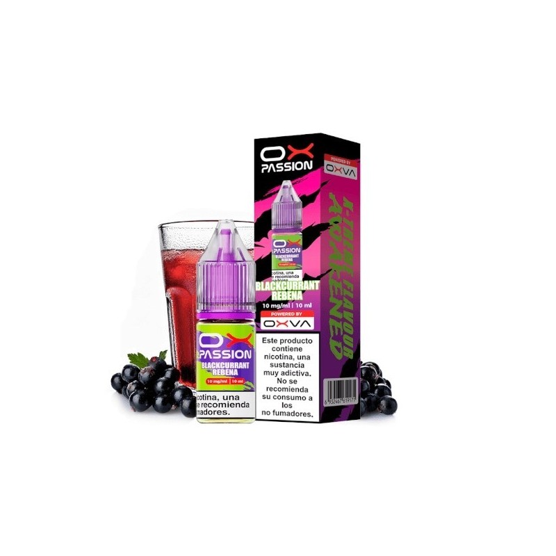 Liquid OXVA OX Passion Salt - Blackcurrant Rebena 20mg | Eliq Vapoteur