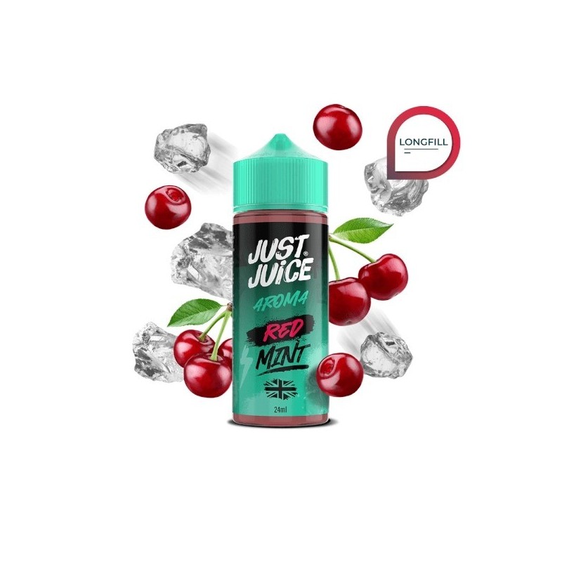 Longfill Just Juice Mint Range 24/120ml - Red | Eliq Vapoteur