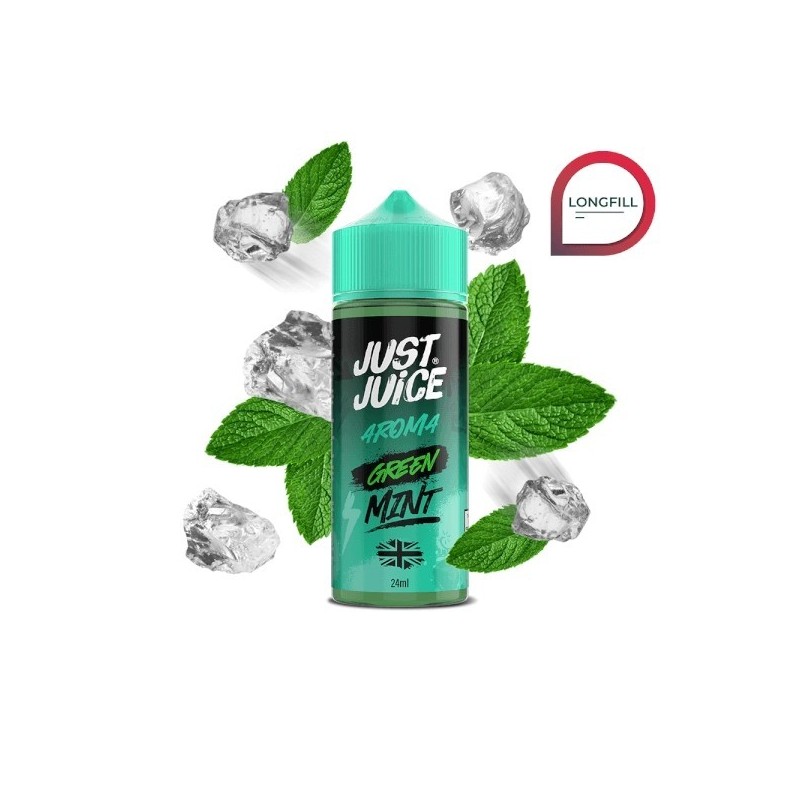 Longfill Just Juice Mint Range 24/120ml - Green | Eliq Vapoteur