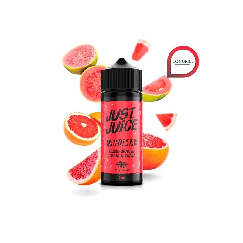 Longfill Just Juice Iconic 24/120ml - Orange Sanguine, Agrumes & Goyave | EliqVapoteur