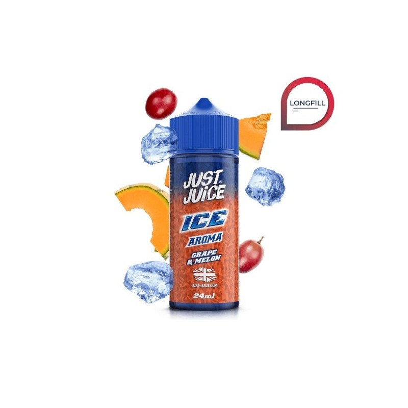 Longfill Just Juice Ice 24/120ml - Grape & Melon | Eliq Vapoteur