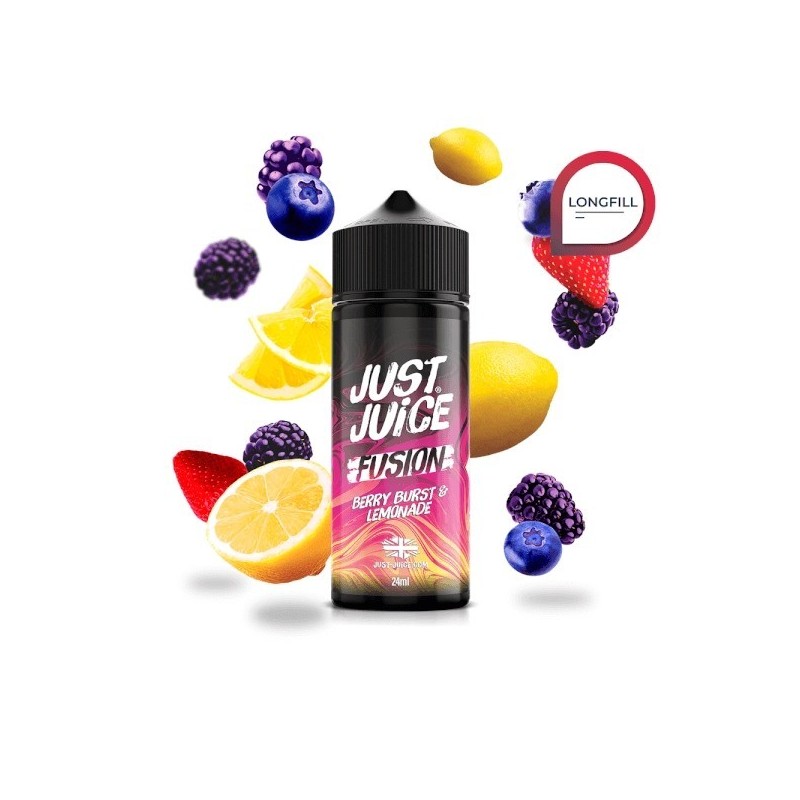 Longfill Just Juice Fusion 24/120ml - Berry Burst Lemonade | Eliq Vapoteur