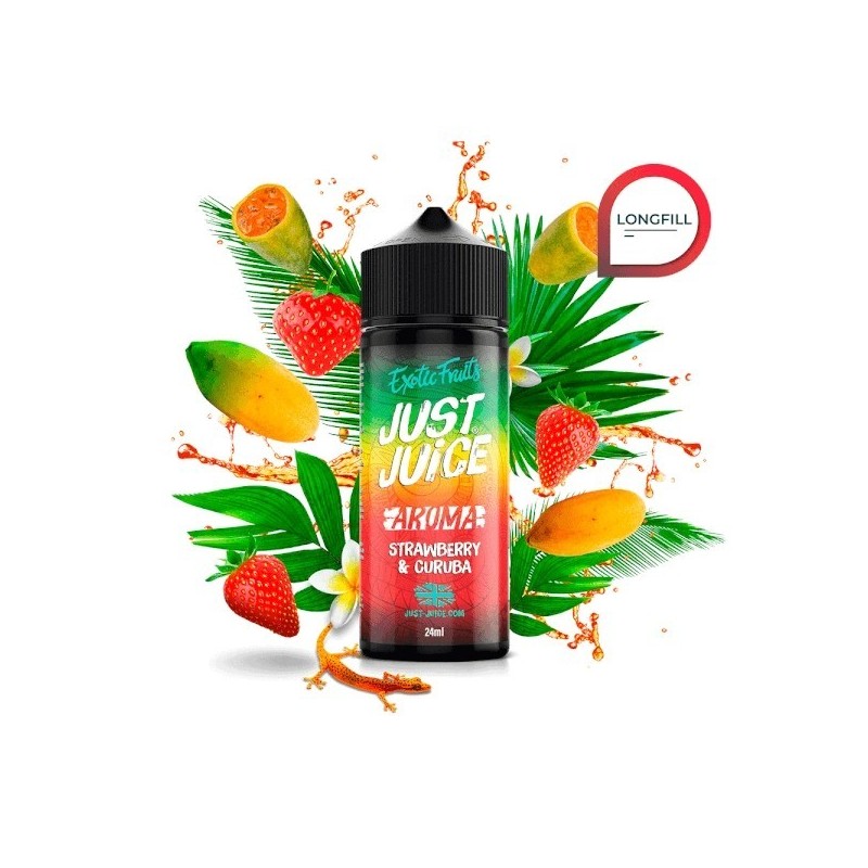 Longfill Just Juice Exotic Fruits 24/120ml - Strawberry Curuba | Eliq Vapoteur