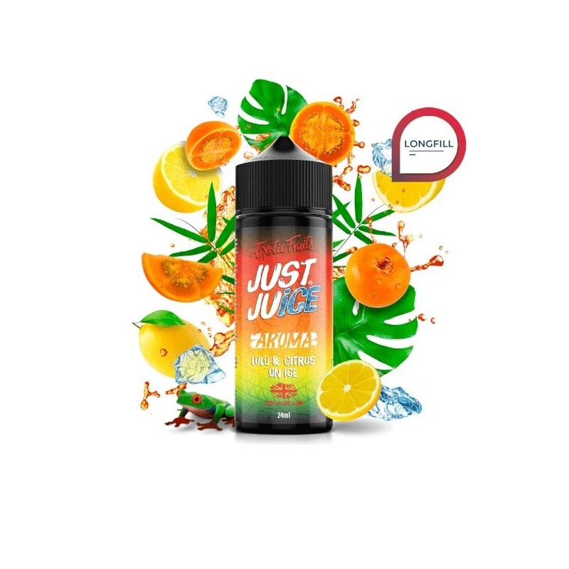 Longfill Just Juice Exotic Fruits 24/120ml - Lulo Citrus On Ice | Eliq Vapoteur