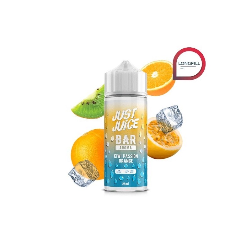Longfill Just Juice Bar 24/120ml - Kiwi Passion Orange | Eliq Vapoteur