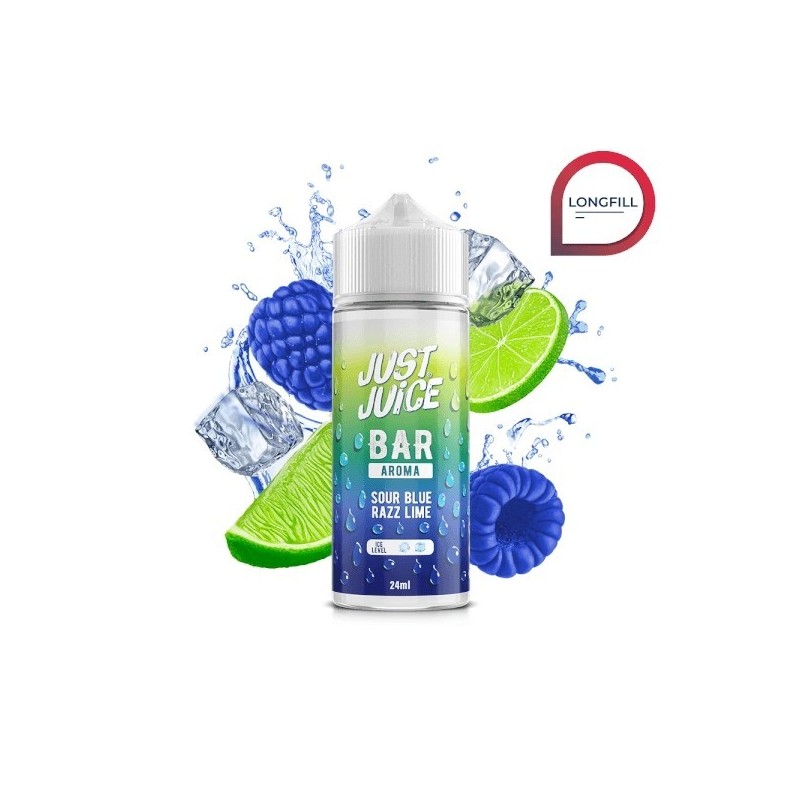 Longfill Just Juice Bar 24/120ml - Sour Blue Razz Lime | Eliq Vapoteur