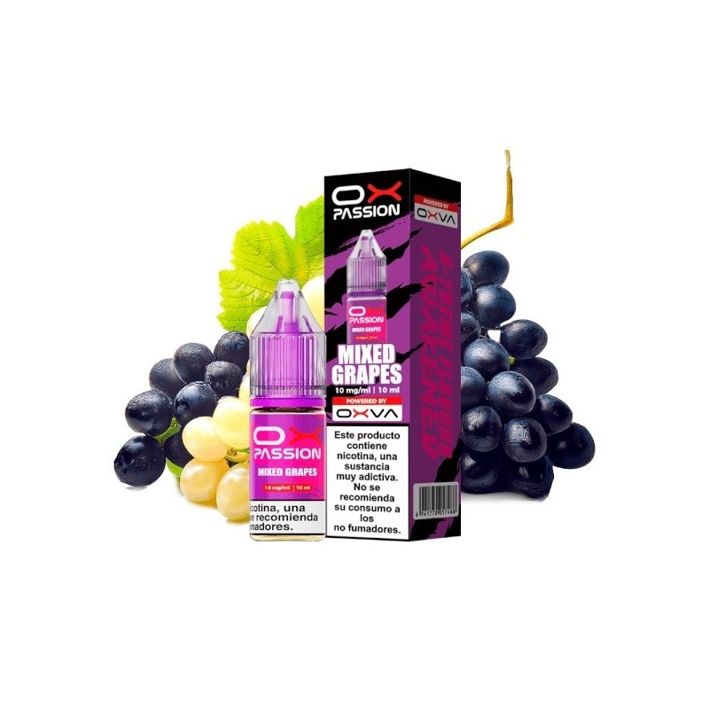 Liquid Oxva OX Passion Salts - Mixed Grapes 10mg | Eliq Vapoteur