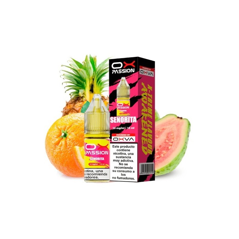 Liquid Oxva OX Passion Salts - Señorita 10mg | Eliq Vapoteur