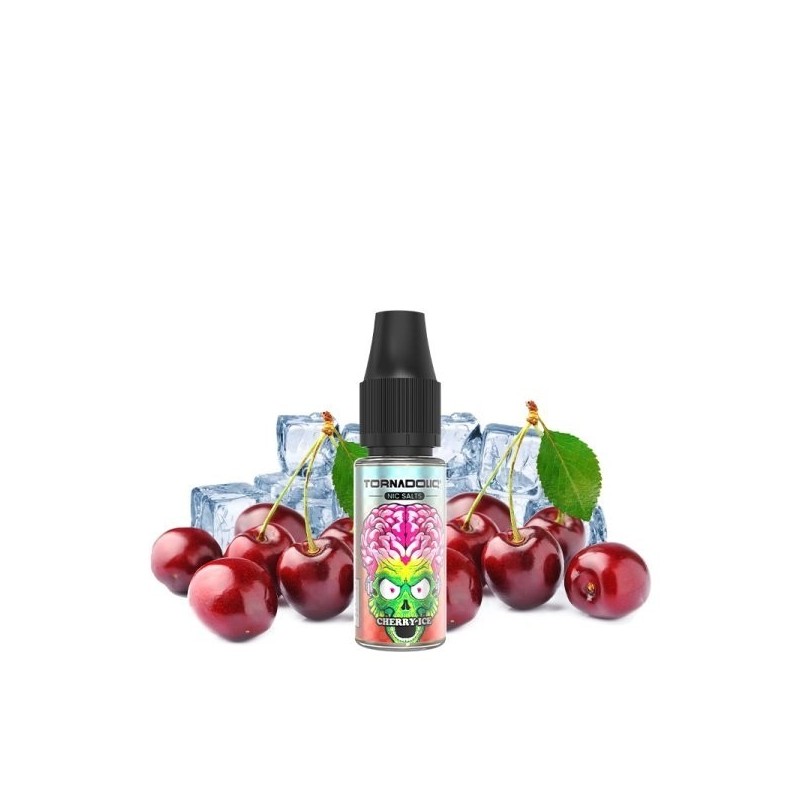 Liquid Tornado Sel 10ml - Cerise Glacée 20mg | Eliq Vapoteur