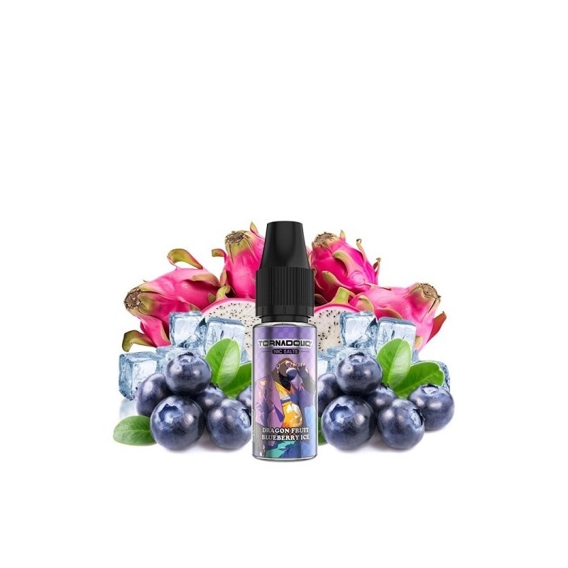 Liquid Tornado Sel 10ml - Fruit du Dragon Myrtille Glacé 20mg | Eliq Vapoteur