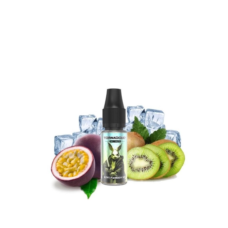 Liquid Tornado Sel 10ml - Kiwi Passion Glacé 20mg | Eliq Vapoteur