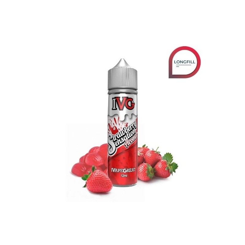 Longfill IVG 12/60ml - Strawberry Sensation | Eliq Vapoteur