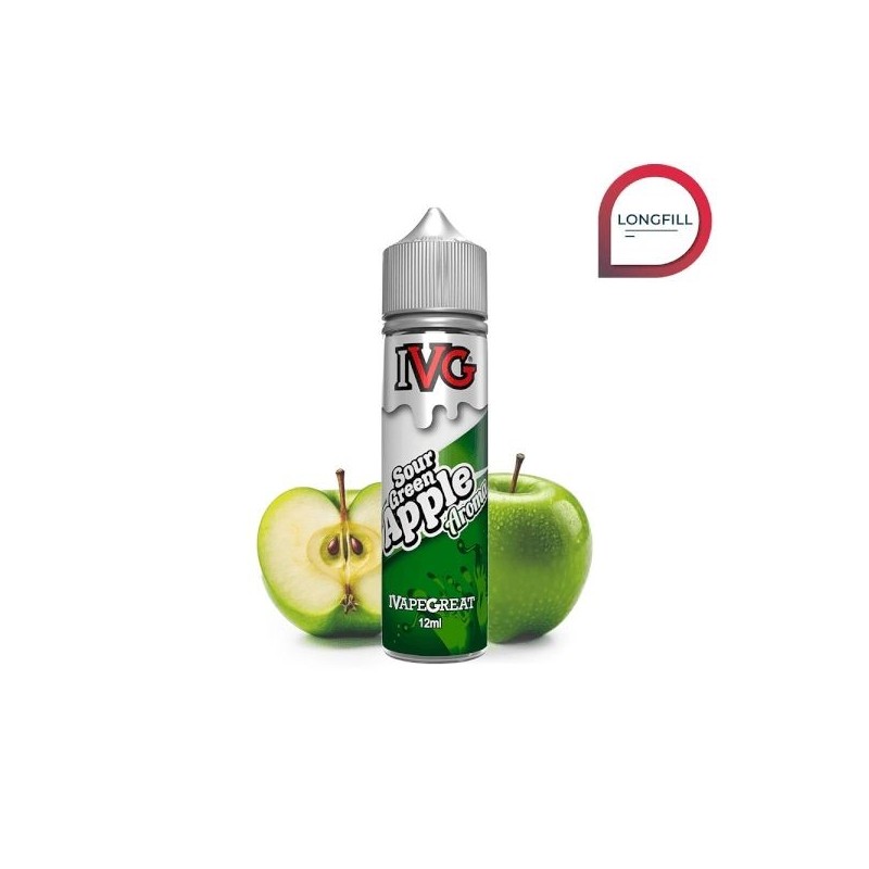 Longfill IVG 12/60ml - Sour Green Apple | Eliq Vapoteur
