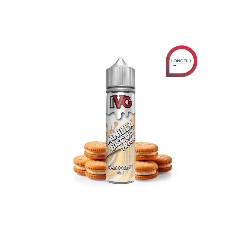 Longfill IVG 12/60ml - Vanilla Biscuit | Eliq Vapoteur