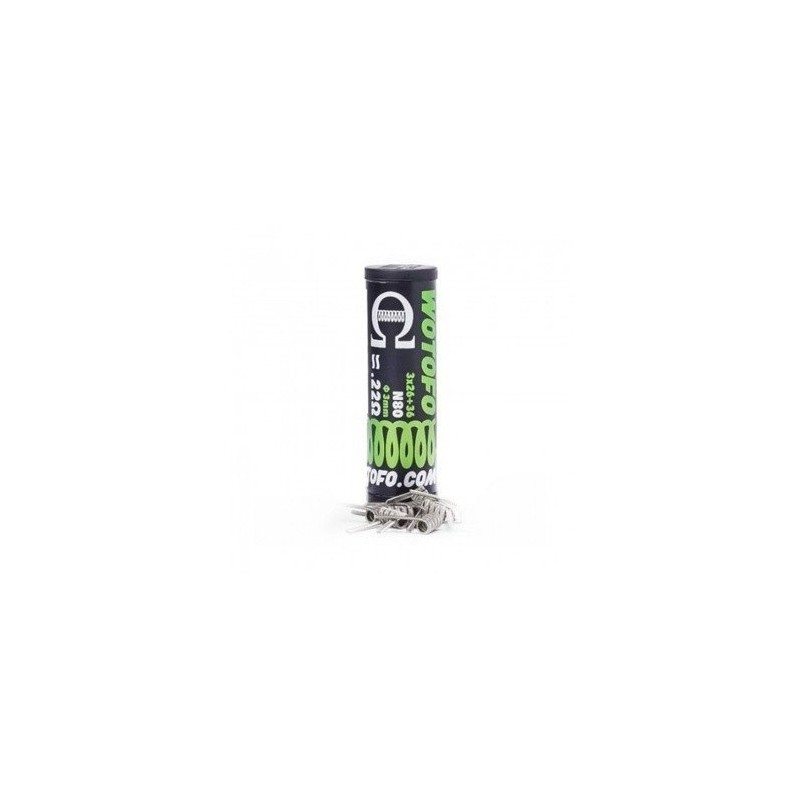 Wotofo - Ni80 Alien Wires Prebuilt Coil 3 * 28 + 36 0.30ohm (10szt) | Eliq Vapoteur