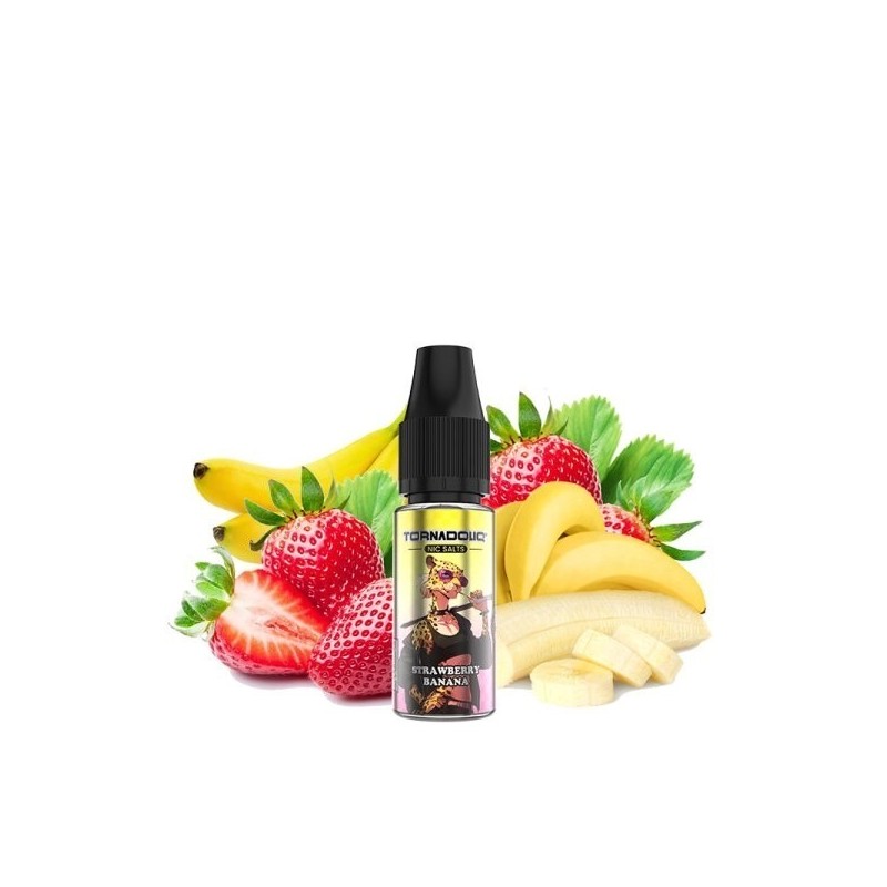 Liquid Tornado Sel 10ml - Fraise Banane 20mg | Eliq Vapoteur