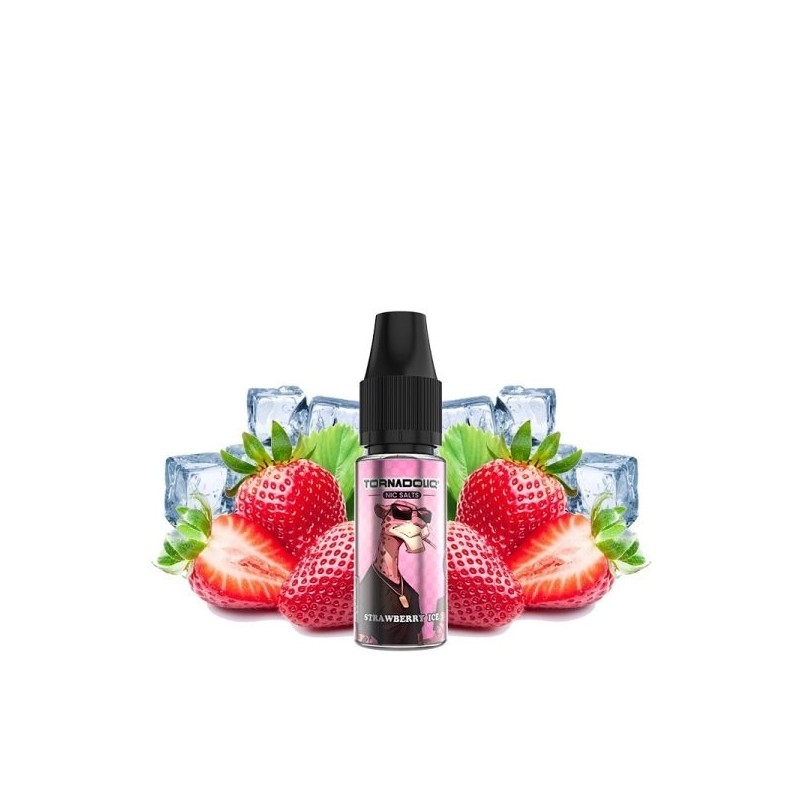 Liquid Tornado Sel 10ml - Glace à la Fraise 20mg | Eliq Vapoteur