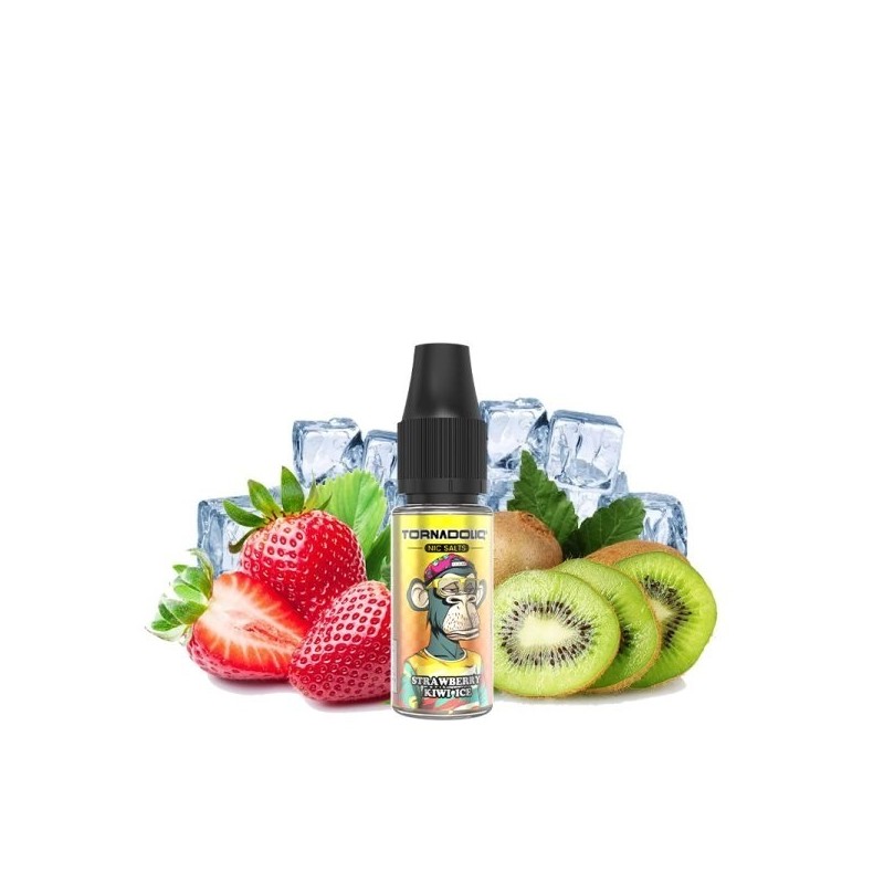 Liquid Tornado Sel 10ml - Fraise Kiwi Glacé 20mg | Eliq Vapoteur