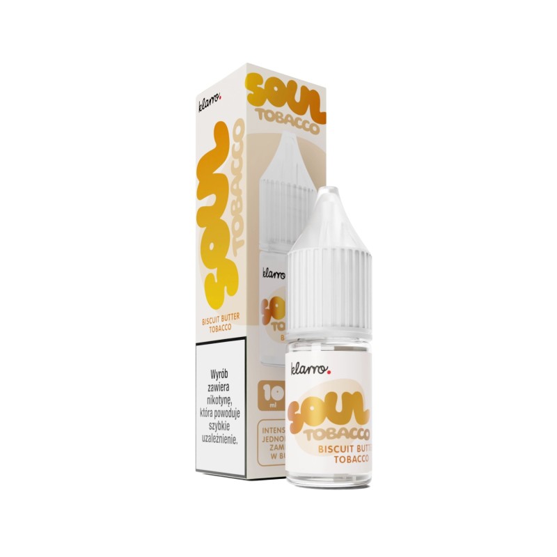 Liquid Klarro Soul Salt 10ml - Biscuit Butter Tobacco 20mg (A25) | Eliq Vapoteur
