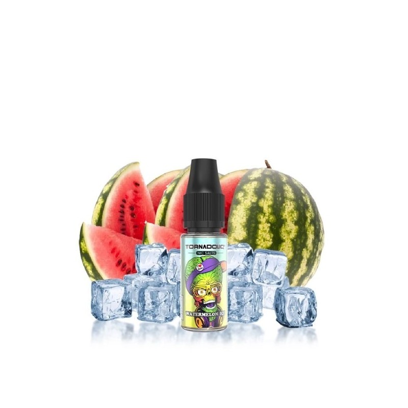 Liquid Tornado Sel 10ml - Pastèque Glacée 20mg | Eliq Vapoteur
