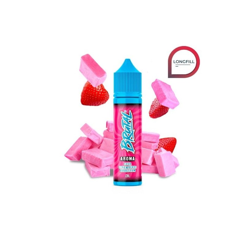 Longfill Brutal Drinks By Just Juice 12/60ml - Sour Strawberry Bubblegum | Eliq Vapoteur