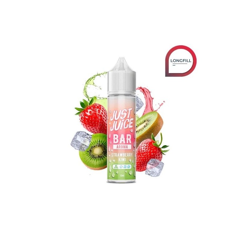 Longfill Just Juice Bar 12/60ml - Strawberry Kiwi | Eliq Vapoteur
