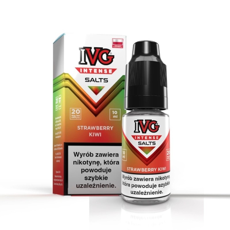 Liquid IVG Intense Salt 10ml - Strawberry Kiwi 20mg (A25) | Eliq Vapoteur