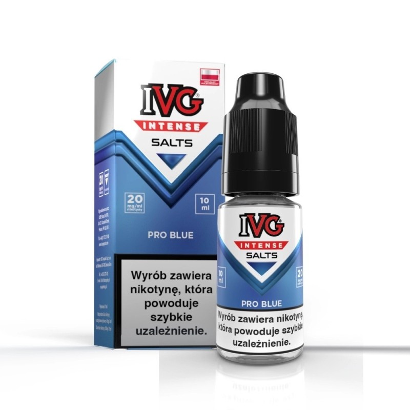 Liquid IVG Intense Salt 10ml - Pro Blue 20mg (A25) | Eliq Vapoteur
