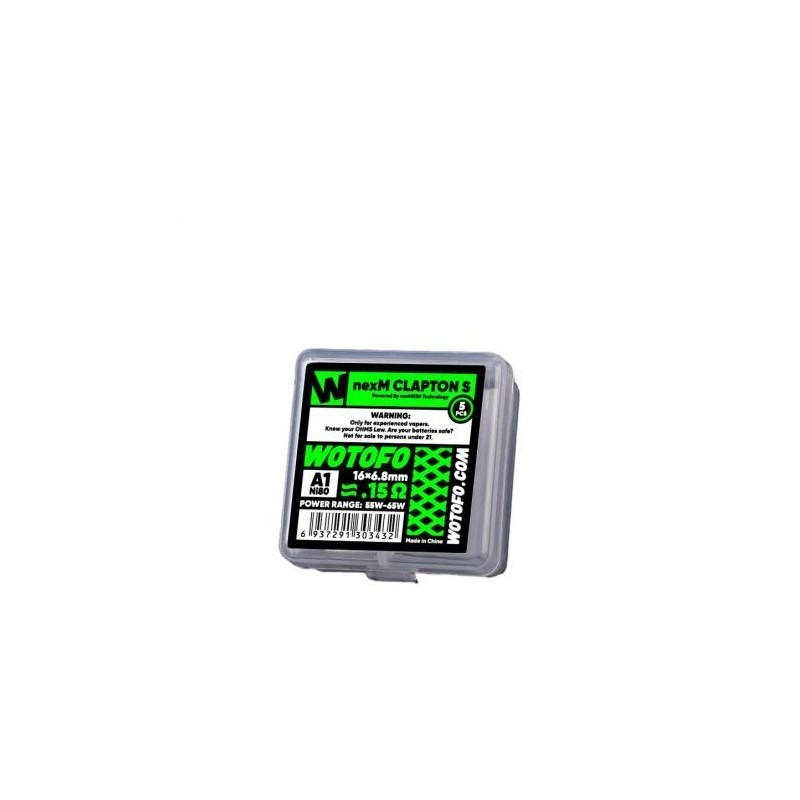 Wotofo - NexMesh Clapton S - A1 NI80 0.15ohm (5szt) | Eliq Vapoteur