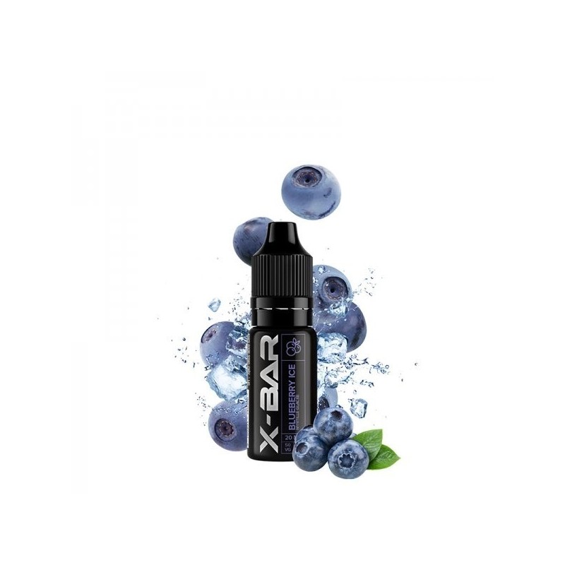 Liquid X-Bar Salt 10ml - Blueberry Ice 20mg | Eliq Vapoteur