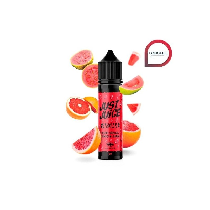Longfill Just Juice Iconic 12/60ml - Blood Orange Citrus Guava | Eliq Vapoteur
