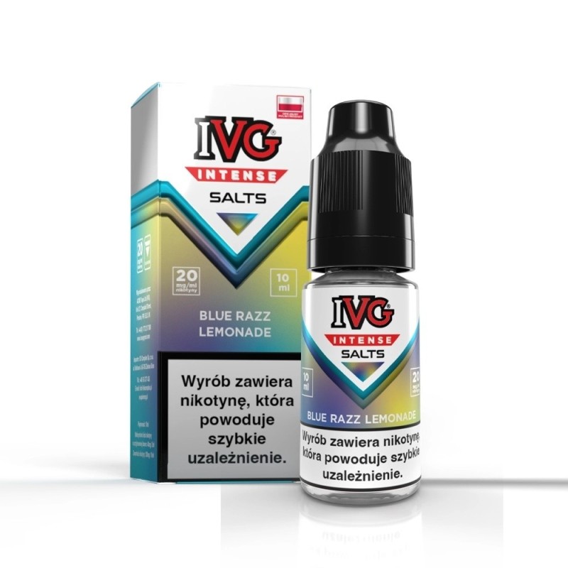 Liquid IVG Intense Salt 10ml - Blue Razz Lemonade 20mg (A25) | Eliq Vapoteur