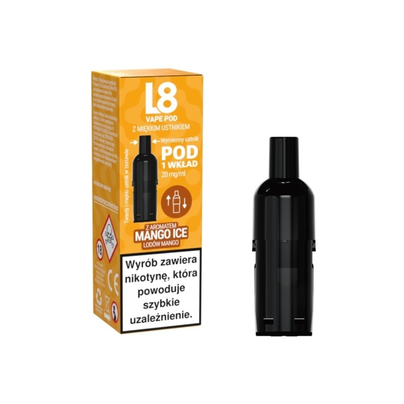 Wkład L8 Vape 800puff 20mg - Mangue Glacé (A25) | Eliq Vapoteur