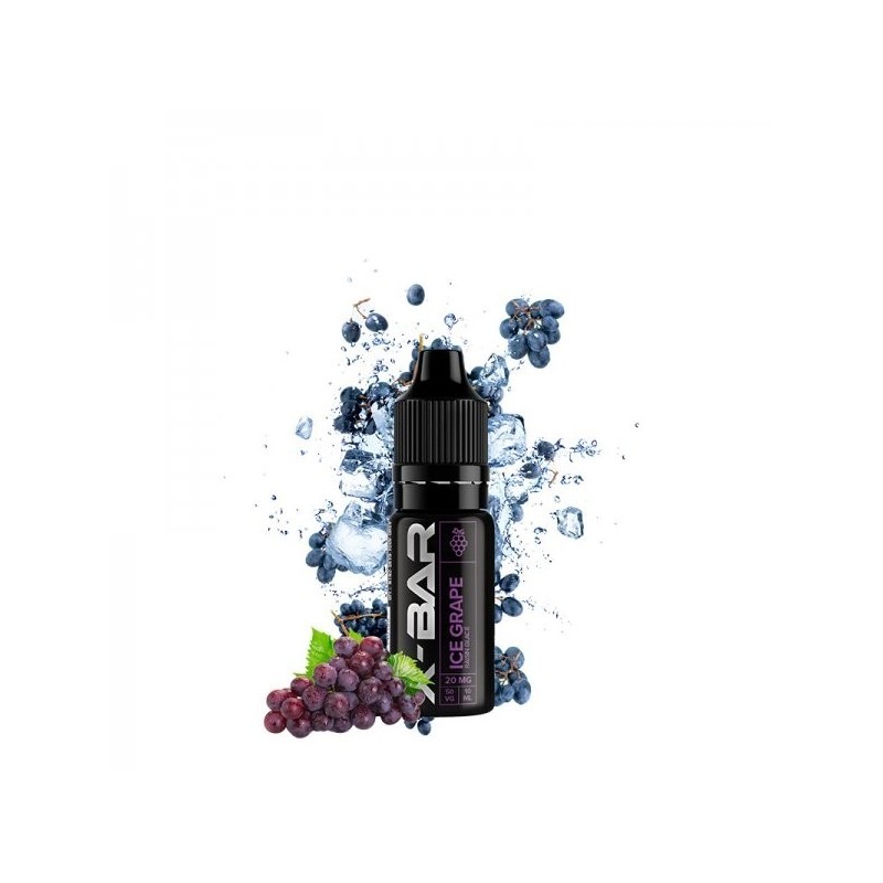 E-liquide X-Bar Salt 10ml - Ice Grape 20mg | EliqVapoteur