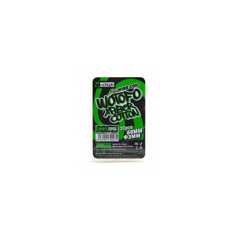 Wotofo - Xfiber Cotton for Wire Coil (30szt) Bawełna | Eliq Vapoteur