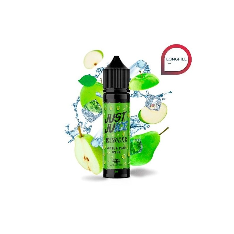 Longfill Just Juice Iconic 12/60ml - Apple Pear On Ice | Eliq Vapoteur