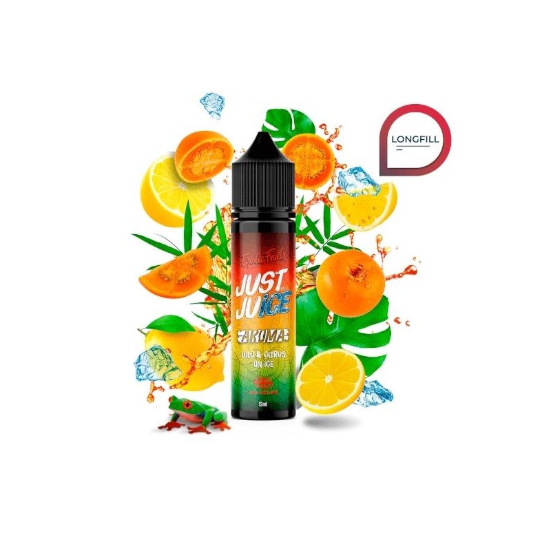 Longfill Just Juice Exotic Fruits 12/60ml - Lulo Citrus On Ice | Eliq Vapoteur