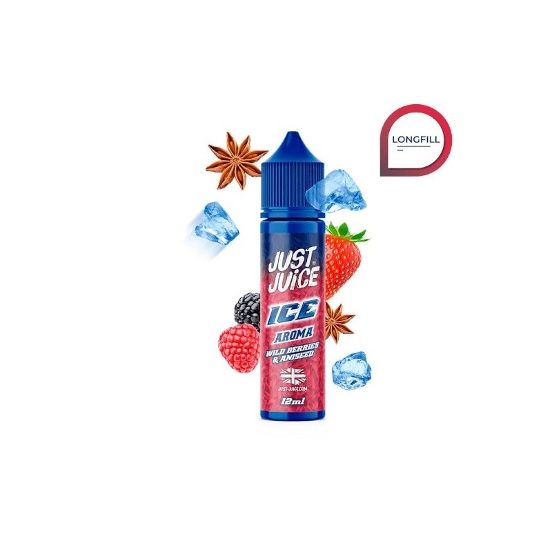 Longfill Just Juice Ice 12/60ml - Wild Berries Aniseed | Eliq Vapoteur