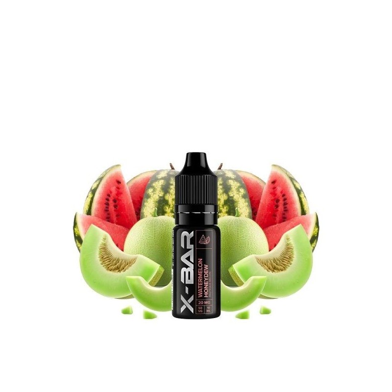 Liquid X-Bar Sel 10ml - Pastèque Melon 20mg | Eliq Vapoteur