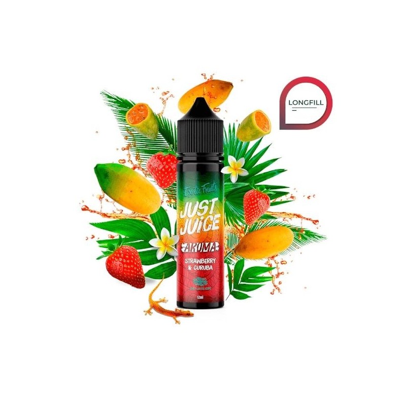 Longfill Just Juice Exotic Fruits 12/60ml - Strawberry Curuba | Eliq Vapoteur
