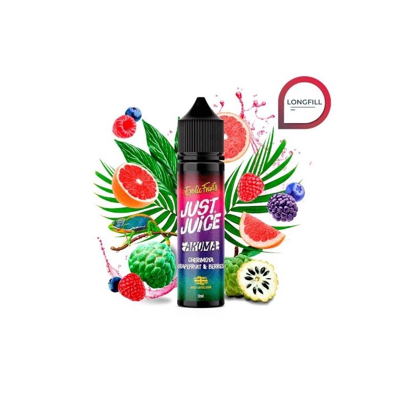 Longfill Just Juice Exotic Fruits 12/60ml - Cherimoya Grapefruit Berries | Eliq Vapoteur