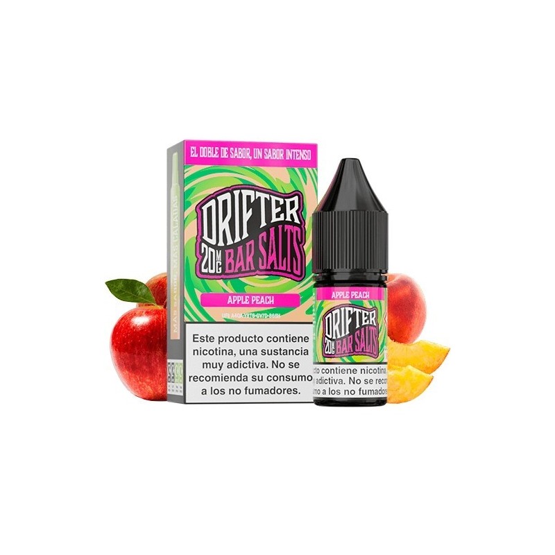Liquid Drifter Bar Salts 10ml - Apple Peach 20mg | Eliq Vapoteur