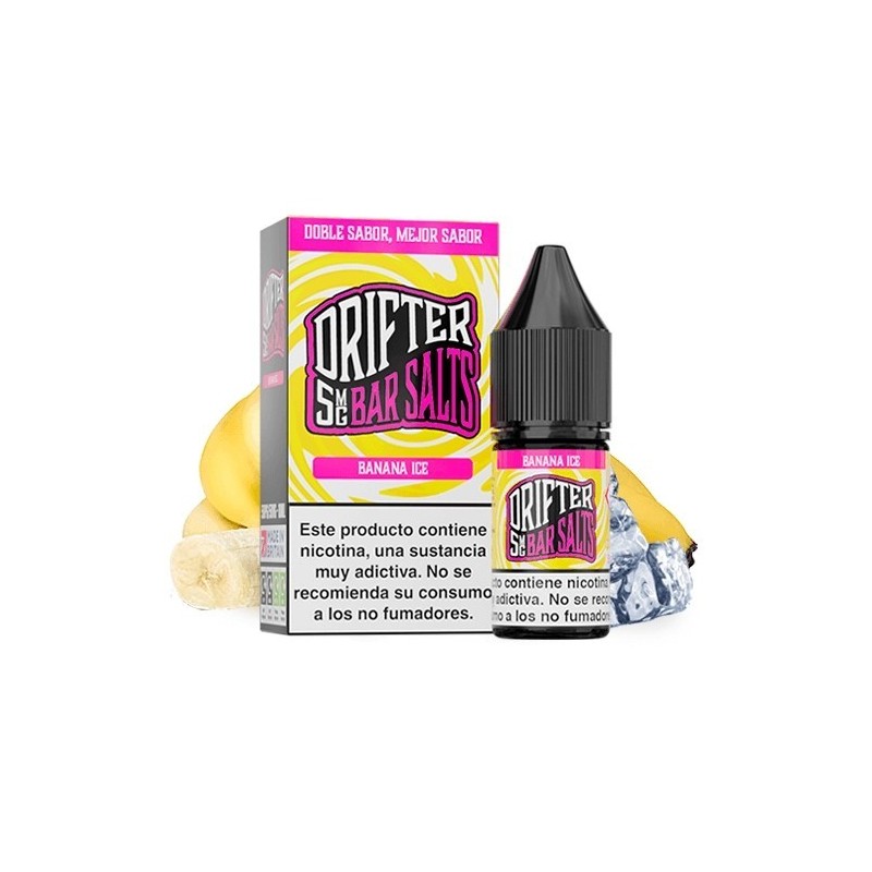 Liquid Drifter Bar Salts 10ml - Banana Ice 20mg | Eliq Vapoteur
